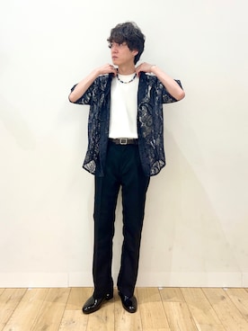 kainanさんの「ダンボールポンチTシャツ(5分袖)（SENSE OF PLACE by URBAN RESEARCH | センスオブプレイスバイアーバンリサーチ）」を使ったコーディネート