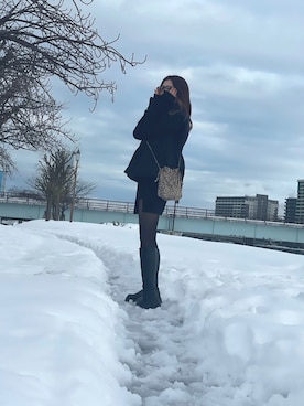 「CLEA（クレア）のアイテム（ジャケット/アウター）」を使った、ri.さん（レディース・162cm）の冬コーディネート