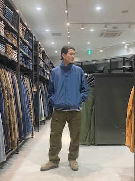 「アイテム（ナイロンジャケット）」を使った、りゅうじさん（メンズ・167cm）の秋コーディネート