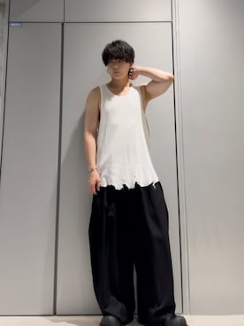 「アイテム（スラックス）」を使った、こたんごig:kotango0824さん（メンズ・173cm）の夏コーディネート