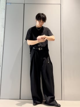 「アイテム（スラックス）」を使った、こたんごig:kotango0824さん（骨格ナチュラル・メンズ・173cm）の夏コーディネート