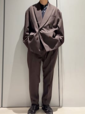 「アイテム（スラックス）」を使った、こたんごig:kotango0824さん（メンズ・173cm）の秋コーディネート