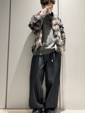 ENNOYのアイテム（グレー系）を使った人気ファッションコーディネート