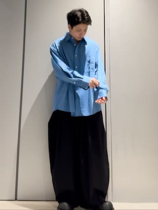 KHOKI コッキ ラップシャツスラックスパンツ ウールパンツ ブラック KHOKI / コッキ】3D cutting design pants（スラックス）｜KHOKI