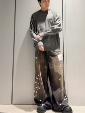 「アイテム（ニット/セーター）」を使った、こたんごig:kotango0824さん（メンズ・173cm）の秋コーディネート