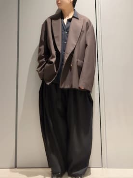 「アイテム（スラックス）」を使った、こたんごig:kotango0824さん（メンズ・173cm）の秋コーディネート