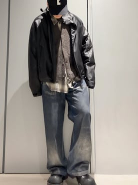 「アイテム（キャップ）」を使った、こたんごig:kotango0824さん（メンズ・173cm）の冬コーディネート