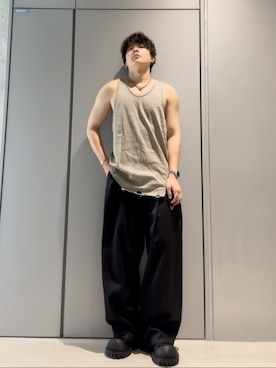 「アイテム（ローファー）」を使った、こたんごig:kotango0824さん（メンズ・173cm）の夏コーディネート