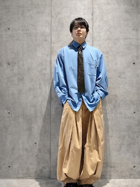 「ANGLAN（アングラン）のアイテム（パンツ）」を使った、こたんごig:kotango0824さん（メンズ・173cm）の春コーディネート