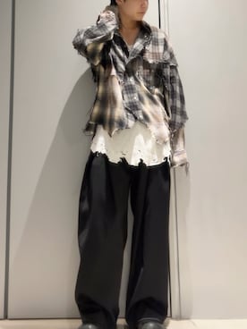 「アイテム（タンクトップ）」を使った、こたんごig:kotango0824さん（メンズ・173cm）の秋コーディネート