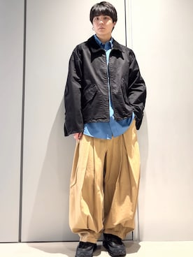 「ANGLAN（アングラン）のアイテム（パンツ）」を使った、こたんごig:kotango0824さん（メンズ・173cm）の春コーディネート