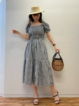 「ECLIN（エクラン）のアイテム」を使った、ECLINさん（レディース・160cm）の春コーディネート