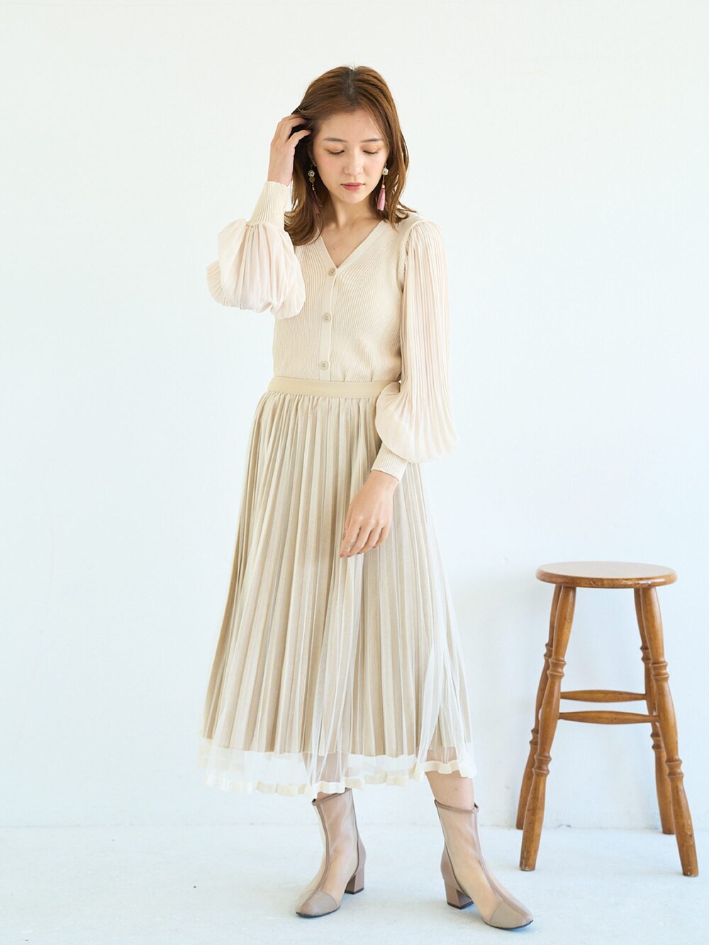 ECLIN（エクラン）の「シースループリーツスカート（スカート）」 - WEAR