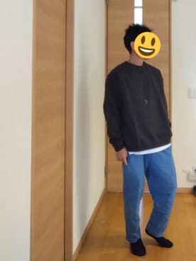 「WYM LIDNM（ウィム バイ リドム）のアイテム（スウェット）」を使った、skysunnyseaさん（メンズ・173cm）の秋コーディネート