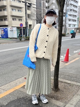 「Le temps riche（ルタンリッシュ）のアイテム（スカート）」を使った、ぷにさん（レディース・165cm）の春コーディネート