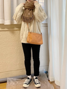 「ニット/セーター」｜ぷにさん（レディース・165cm）の秋コーディネート