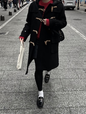MARGARET HOWELL(マーガレットハウエル)のダッフルコートを使った