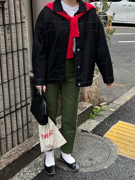 「春服デビュー宣言」｜「アイテム（バレエシューズ）」を使った、ぷにさん（レディース・165cm）の春コーディネート
