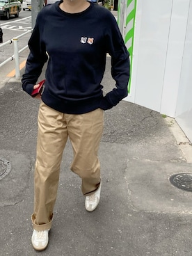 「kha:ki（カーキ）のアイテム」を使った、ぷにさん（レディース・165cm）の秋コーディネート