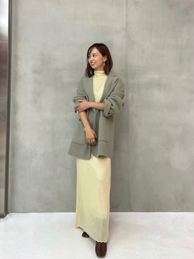 「ETRE TOKYO（エトレトウキョウ）のアイテム（ジャケット/アウター）」を使った、SAYAKAさん（レディース・153cm）の秋コーディネート