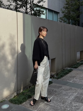 「MARROW（マロウ）のアイテム（バッグ）」を使った、SAYAKAさん（レディース・153cm）の春コーディネート