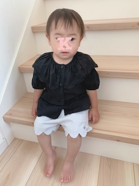 「1歳半」｜mameさん（キッズ・80cm）の夏コーディネート