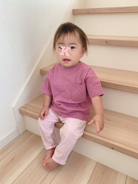 「1歳5ヶ月」｜mameさん（キッズ・80cm）の夏コーディネート