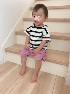 「1歳半」｜mameさん（キッズ・80cm）の夏コーディネート
