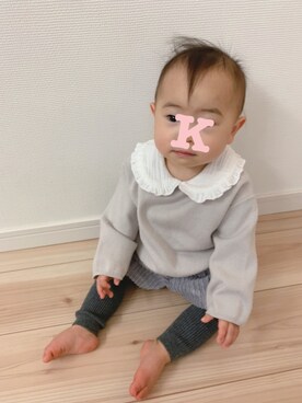 mameさん（キッズ・70cm）の冬コーディネート