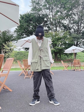 「ベストコーデ」｜「アイテム（ニットキャップ/ビーニー）」を使った、み（相互）さん（レディース・150cm）の秋コーディネート