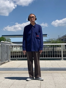 「RED KAP（レッドキャップ）のアイテム」を使った、サブーさん（メンズ・165cm）の春コーディネート