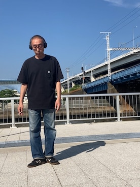 「Levi's（リーバイス）のアイテム（パンツ）」を使った、サブーさん（メンズ・165cm）の夏コーディネート