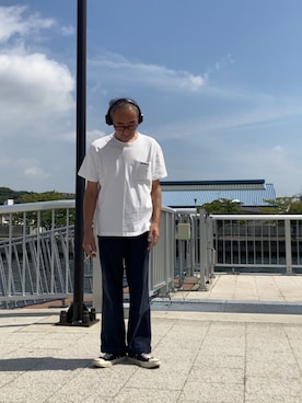 「アイテム（チノパンツ）」を使った、サブーさん（メンズ・165cm）の秋コーディネート