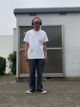 「Dickies（ディッキーズ）のアイテム（パンツ）」を使った、サブーさん（メンズ・165cm）の夏コーディネート