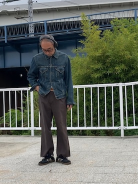 「アディダス」｜サブーさん（メンズ・165cm）の春コーディネート