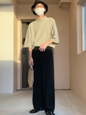 「HARUTA」｜「アイテム（帽子）」を使った、グシケン。さん（メンズ・167cm）の夏コーディネート