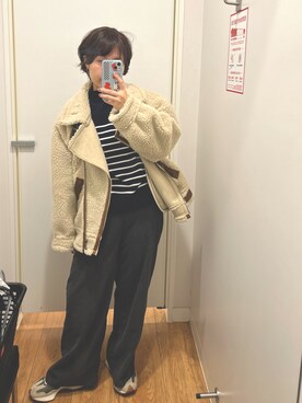 youni酱酱さん（レディース・155cm）の冬コーディネート