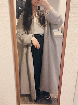 「アイテム（腕時計）」を使った、n さん（レディース・161cm）の冬コーディネート