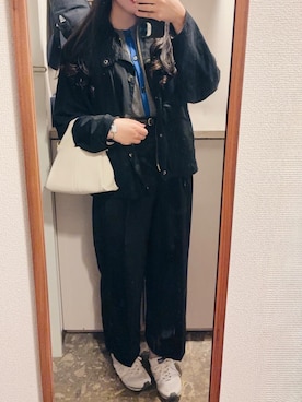 「MARGARET HOWELL（マーガレットハウエル）のアイテム」を使った、n さん（レディース・161cm）の冬コーディネート