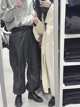 「STYLEMIXER（スタイルミキサー）のアイテム（シャツ/ブラウス）」を使った、n さん（レディース・161cm）の夏コーディネート