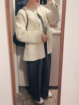 「MARGARET HOWELL（マーガレットハウエル）のアイテム」を使った、n さん（レディース・161cm）の冬コーディネート