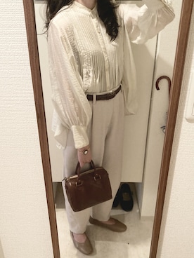 「シースルー」｜「アイテム（腕時計）」を使った、n さん（レディース・161cm）の春コーディネート