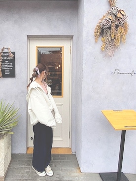 「one after another NICE CLAUP（ワンアフターアナザーナイスクラップ）のアイテム（マウンテンパーカー）」を使った、るん ໒꒱· ﾟさん（レディース・163cm）の秋コーディネート