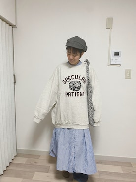 「アイテム（スウェット）」を使った、yuiさん（レディース・155cm・20代）の秋コーディネート