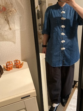 「sevens（セブンズ）のアイテム」を使った、星人さん（レディース・153cm）の秋コーディネート