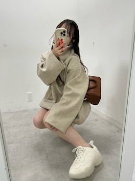 「one after another NICE CLAUP（ワンアフターアナザーナイスクラップ）のアイテム（ブルゾン）」を使った、mayukoさん（レディース・147cm）の秋コーディネート