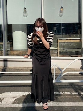 「シンフルコーデ」｜「アイテム（ワンピース/ドレス）」を使った、mayukoさん（レディース・147cm）の春コーディネート