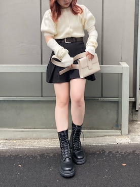 「レースアップシューズ」｜mayukoさん（レディース・147cm）の夏コーディネート