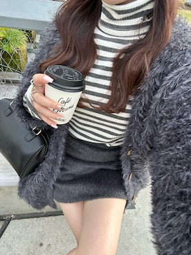 「チャコールグレー」｜mayukoさん（レディース・147cm）の秋コーディネート