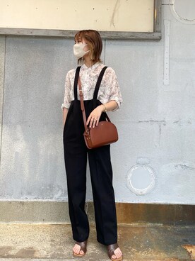 「Amiur（エミレ）のアイテム（オールインワン・サロペット）」を使った、chamiさん（レディース・158cm）の夏コーディネート